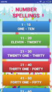 Numbers Spelling Learning Screenshot1