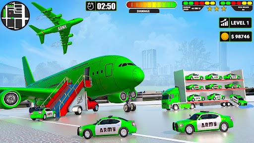 US Army Car Transport Truck:Real Parking Game Screenshot1