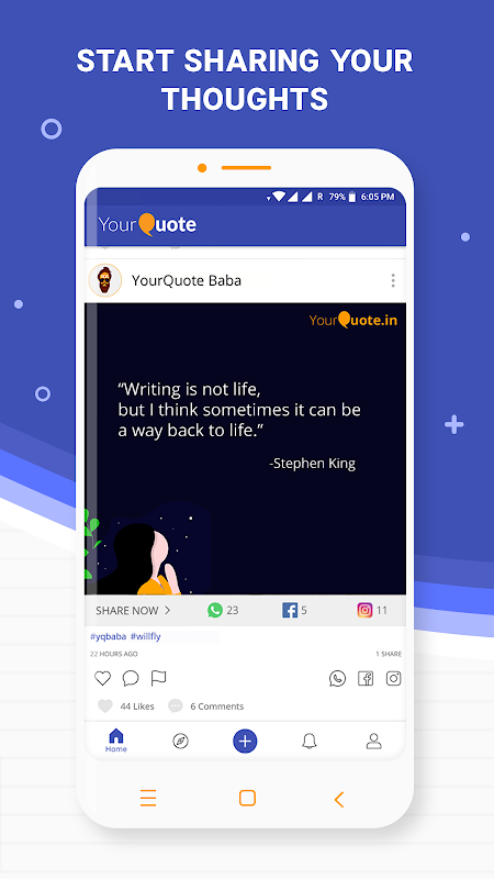 YourQuote — Write Quotes, Poems, Stories & Shayari Screenshot2