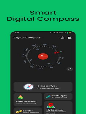 Digital Compass : Maps Compass Screenshot1