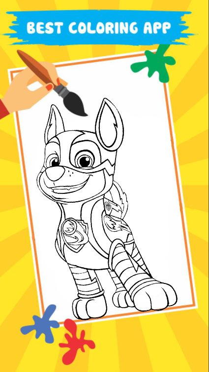 Paw Patron Coloring Game Screenshot4