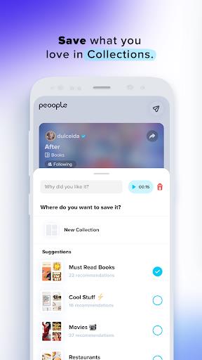 Peoople - Descubre y Colecciona recomendaciones Screenshot4
