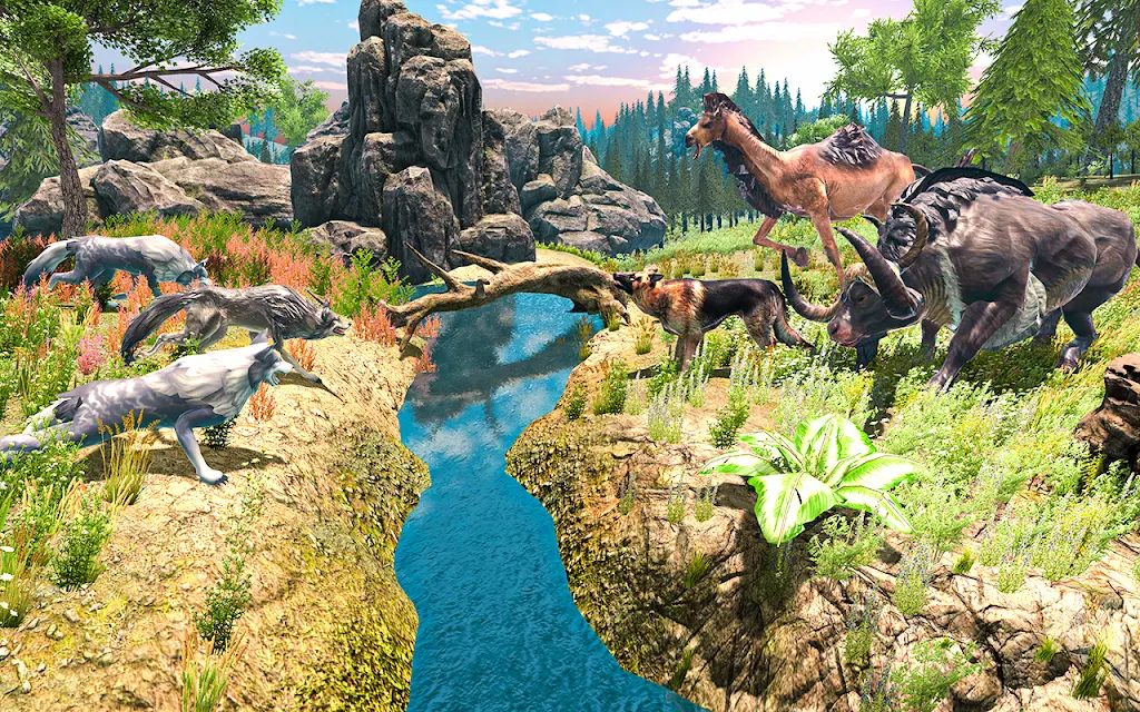 Wild Wolf - Forest Animal Game Screenshot2
