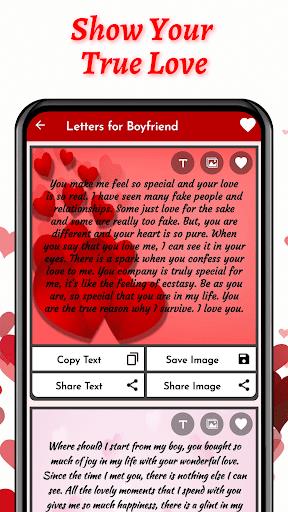 Love Letters & Love Messages - Share Flirty Texts Screenshot2