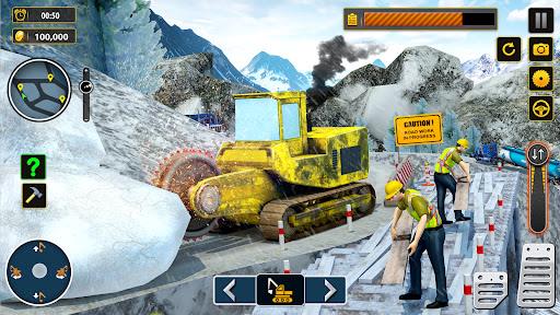 Snow Offroad Construction Excavator Screenshot4