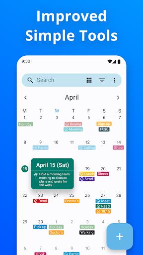 Simple Calendar: Daily Planner Screenshot2