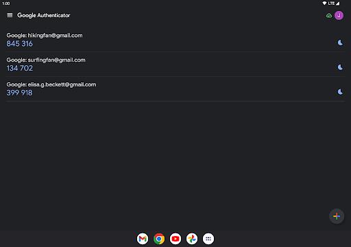Google Authenticator Screenshot1