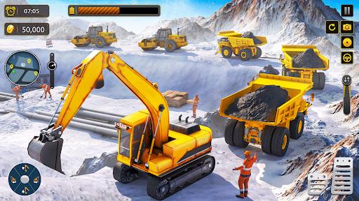 Snow Offroad Construction Excavator Screenshot3