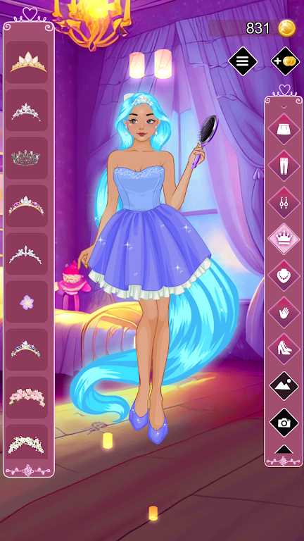 Golden princess dress up game Screenshot2