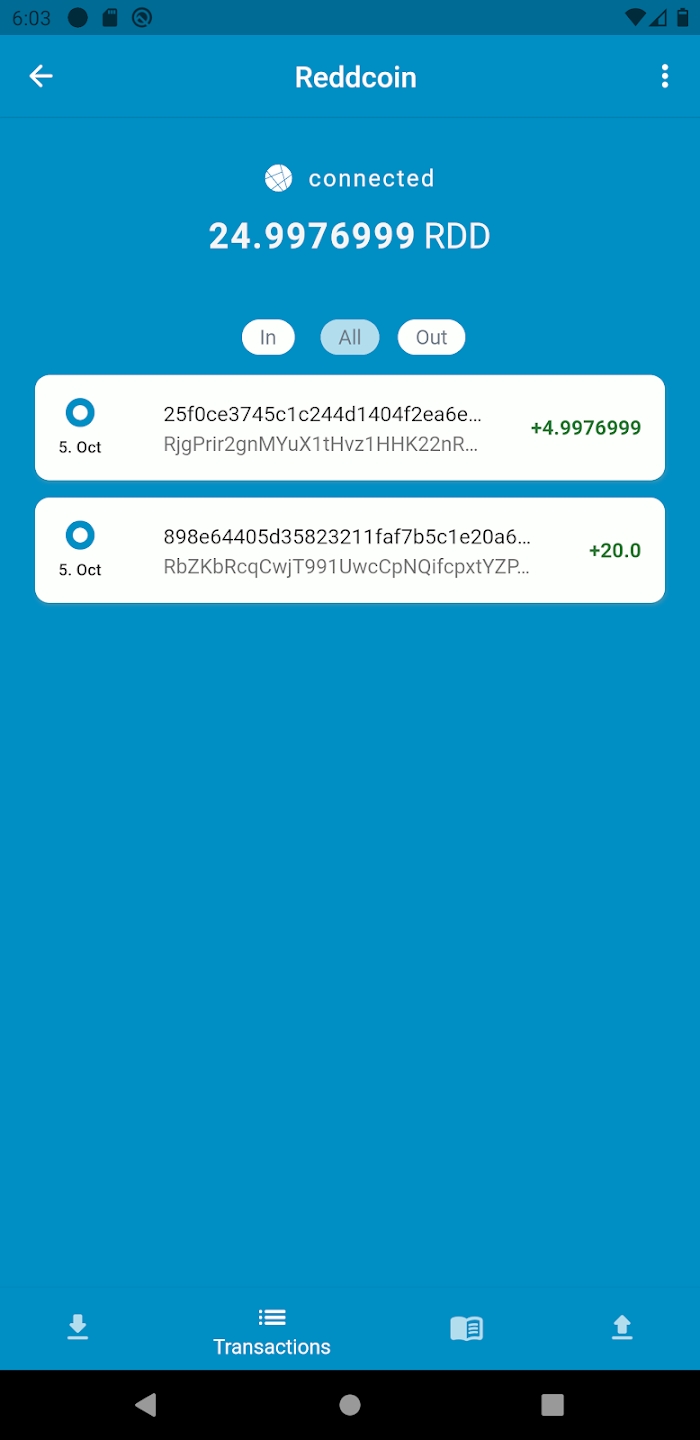 Reddcoin Mobile Wallet Screenshot4