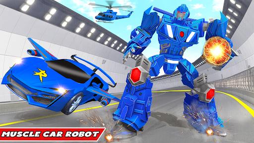 Flying Horse Transform Car: Muscle Car Robot Games Screenshot3