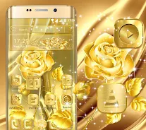 Golden Rose Launcher Theme Screenshot1