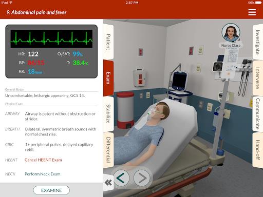 Full Code - Emergency Medicine Simulation Screenshot1