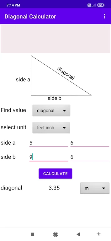 diagonal calculator Screenshot3