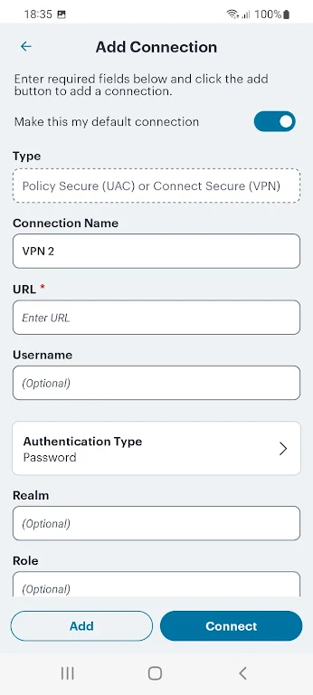Ivanti Secure Access Client Screenshot2
