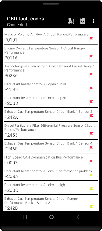 Tor OBD2 Diagnostics Screenshot3