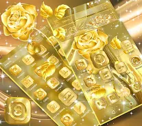 Golden Rose Launcher Theme Screenshot3