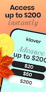 Klover - Instant Cash Advance Screenshot1