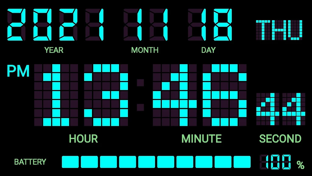 Simple Clock DIGITALCLOCK SHG3 Screenshot2