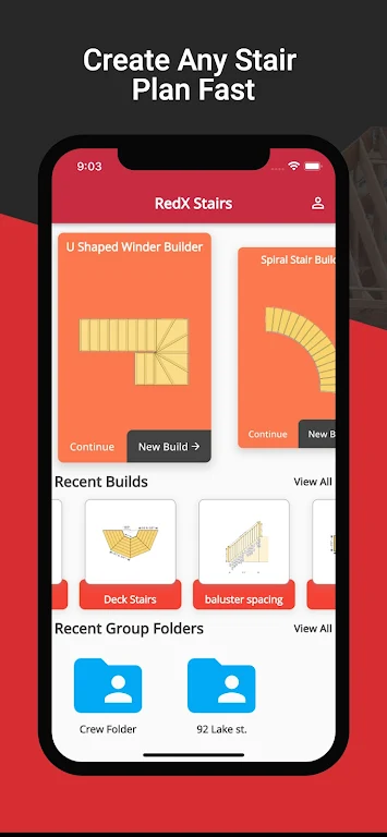 RedX Stairs - 3D Calculator Screenshot1