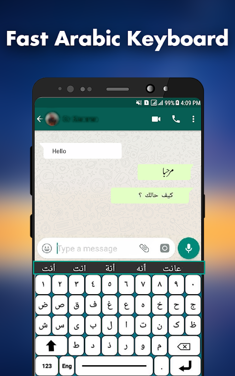 Arabic Keyboard Font Typing Screenshot4