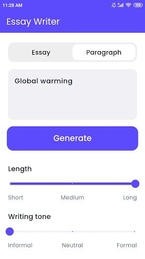 Essay Writer: AI Paragraph Screenshot2