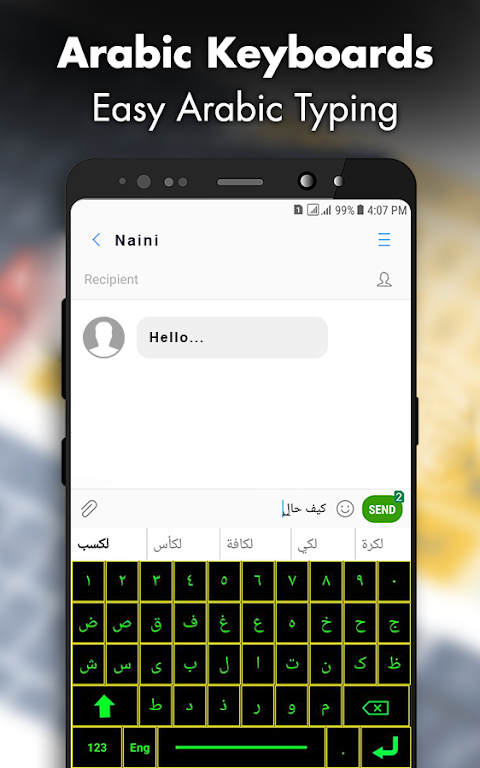 Arabic Keyboard Font Typing Screenshot1