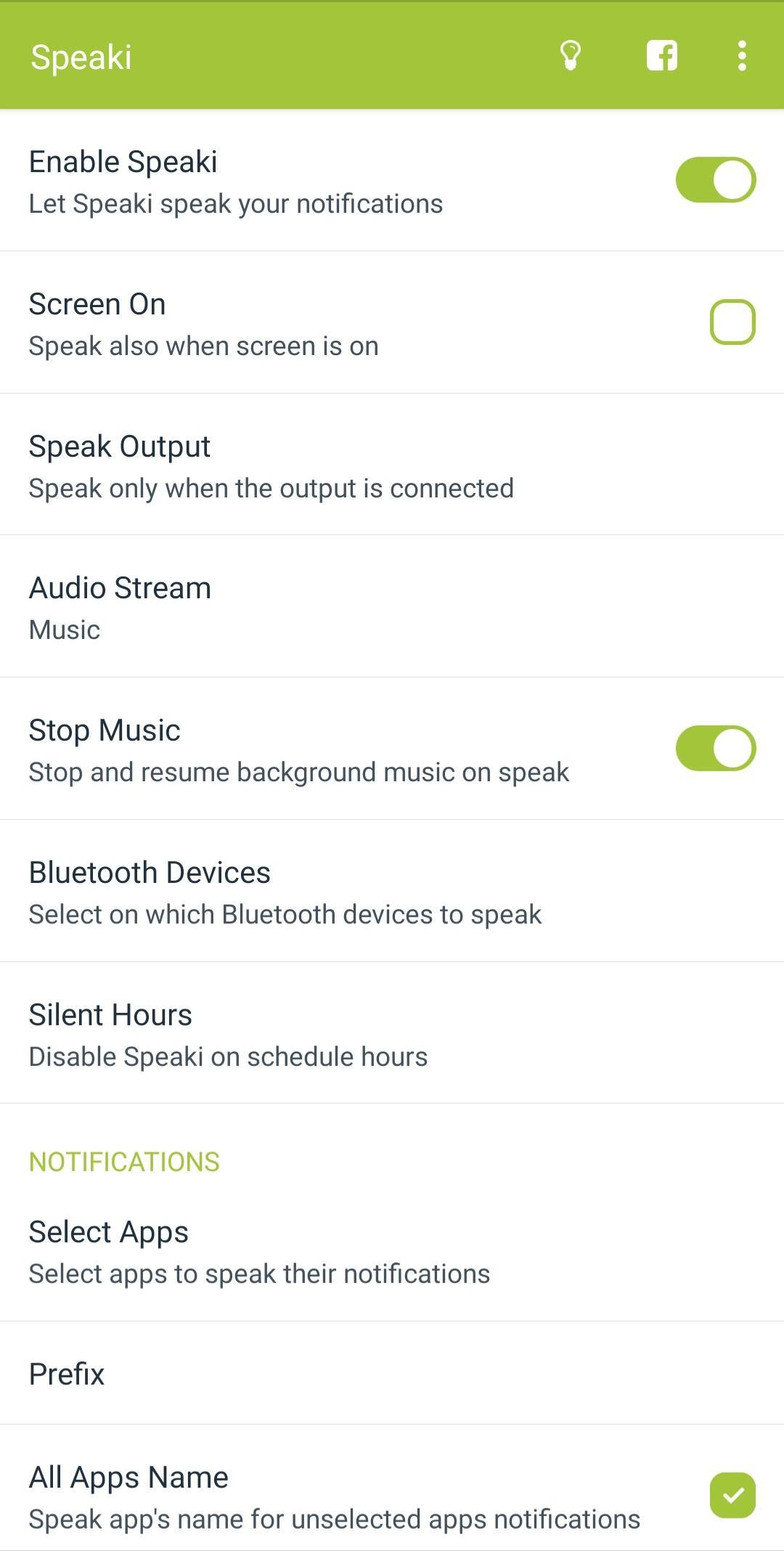 Speaki - Voice Notifications Screenshot1