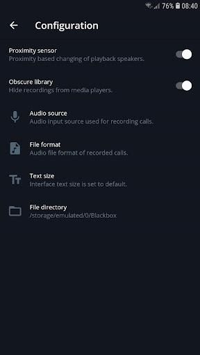 Blackbox Call Recorder Screenshot1