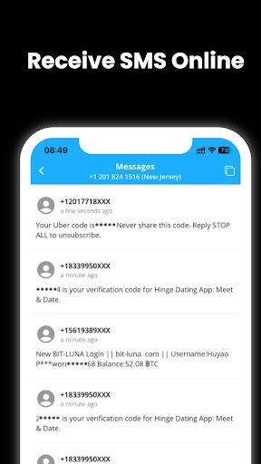 Temp Number - Receive SMS Screenshot3