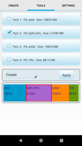 AParted ( Sd card Partition ) Screenshot2