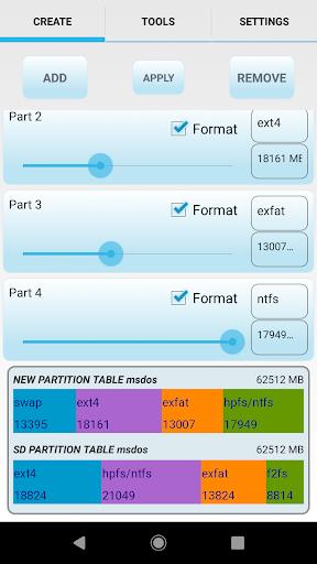 AParted ( Sd card Partition ) Screenshot1