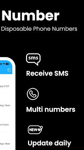 Temp Number - Receive SMS Screenshot2