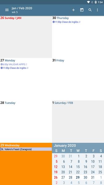 aCalendar Screenshot4