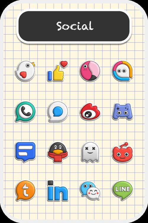 Poppin icon pack Screenshot2