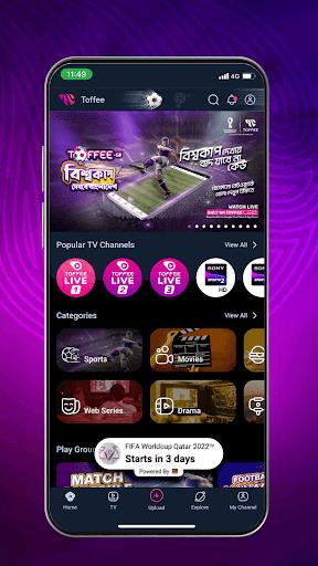 Toffee – TV, Sports and Drama Screenshot2