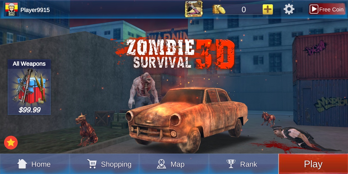 Zombie Survival 3D Screenshot3