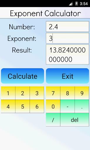 Exponent Calculator Screenshot3