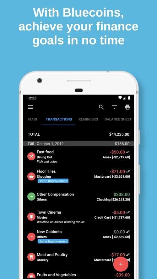 Bluecoins Finance Screenshot2