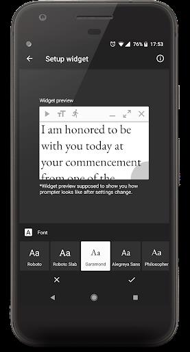 Oratory - teleprompter widget Screenshot2