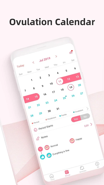 PinkBird Period Tracker Screenshot2