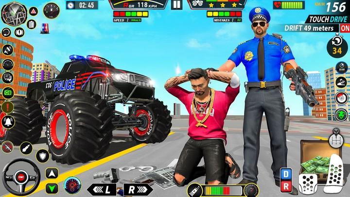 Police Monster Truck Car Games Screenshot3