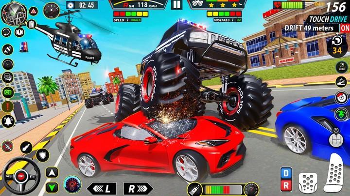 Police Monster Truck Car Games Screenshot2