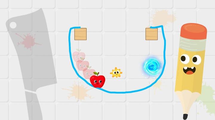 Fruit Escape: Draw Line Screenshot2