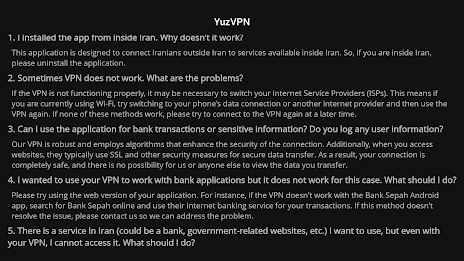 YuzVPN - Iran ip Screenshot20