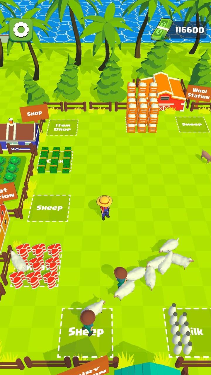 Wool Rush: Idle Farming Screenshot1