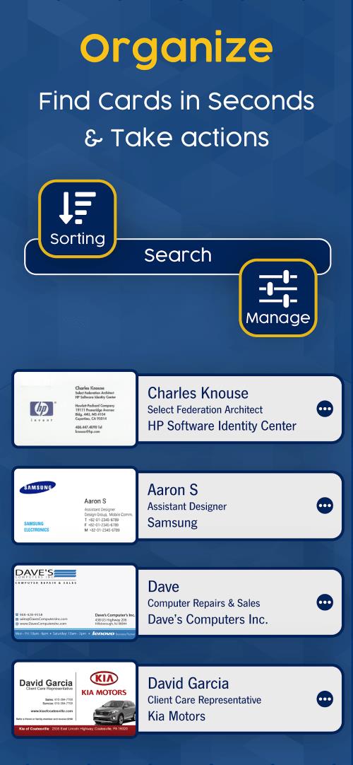 Business Card Scanner & Reader Screenshot2