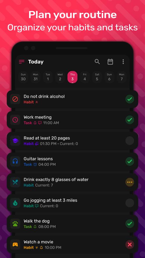 HabitNow Daily Routine Planner Screenshot1