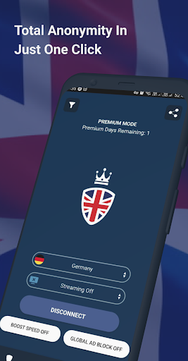 VPN UK: Fast VPN with Adblock Screenshot1