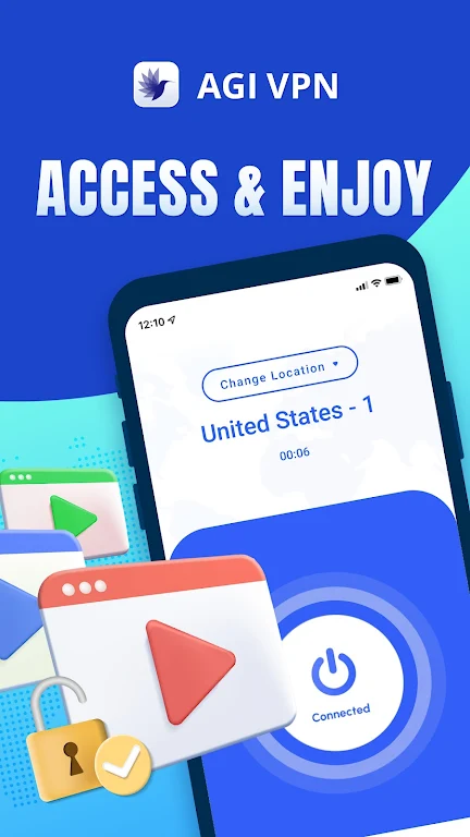 AGI VPN - Fast VPN Proxy Screenshot2